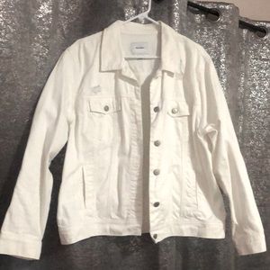 White Old Navy Jean Jacket